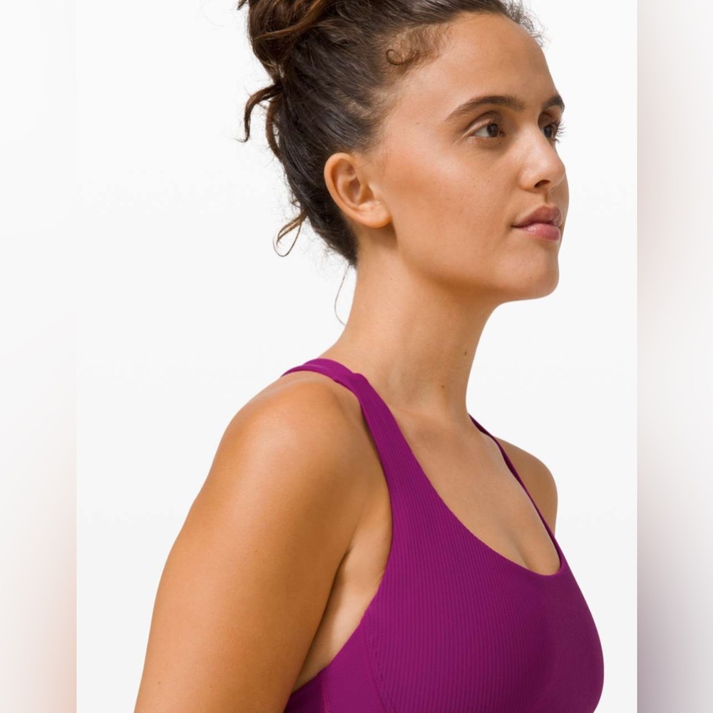 NWOT Lululemon Energy Bra Long Line Ribbed - Picture 2 of 9